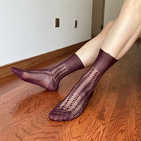Chaussettes fines bleu marine pour hommes, style classique, en nylon, à bord souple sans rehaussement, anti-gouttelettes, pour tenue professionnelle formelle