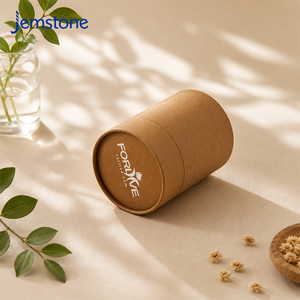 Boîte d'emballage cylindrique en carton rigide recyclable avec logo personnalisé de luxe, pour café, épices, thé, tube en papier - Product Image 2