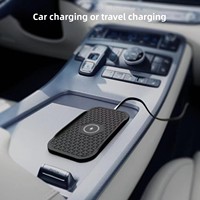 Dernière nouveauté : Chargeur sans fil portable 25W pour voiture, avec support antidérapant en silicone, compatible Apple et Huawei