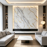 Panneau mural PVC classique moderne, décoration intérieure, effet marbre, feuille de marbre UV, panneau mural vinyle multi-design, imperméable, salon