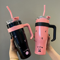 Tasses à thé turques belle bouteille d'eau bouteille d'eau à air belles tasses 40 oz gobelet 40 oz gobelet avec paille et poignée
