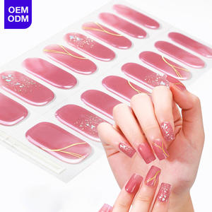 Kits de faux ongles en paillettes noires et roses de minuit, style mystique de luxe 3D - Product Image 1