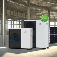 Chauffe-eau électriques à pompe à chaleur air-eau 16 kW, boîtier en acier inoxydable, alimentation électrique manuelle pour usage domestique et hôtelier R32
