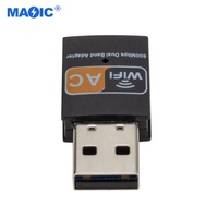 Software de hardware de computadora 2,4 GHz/5Ghz 600Mbps Receptor inalámbrico Adaptador de red wifi USB