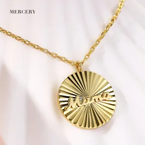 Yellow Gold Plating S925 Pendant Plated Chain High Quality Love Mama Letter Words Mother`S Day Gift Solid Silver Necklace
