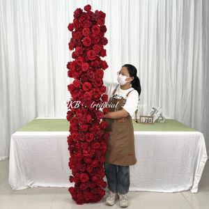 Dkb Thiết Kế Mới Nhân Tạo Màu Đỏ Lụa Tăng Hoa Á Hậu Chất Lượng Cao Nhân Tạo Hoa Cho Đám Cưới Sang Trọng Trang Trí - Product Image 6