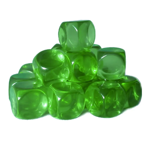 Dados transparentes en blanco personalizados al por mayor Esquinas redondeadas dados de juego <span class=keywords><strong>Ludo</strong></span> acrílicos - Product Image 6