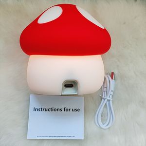 Linda Lámpara Nocturna de Silicona con Forma de Hongo, Carga USB, LED Suave, Control Táctil, Regulable, para Niños, Bebés, Lámpara de Noche para Mesa de Noche, Decoración del Hogar - Product Image 5