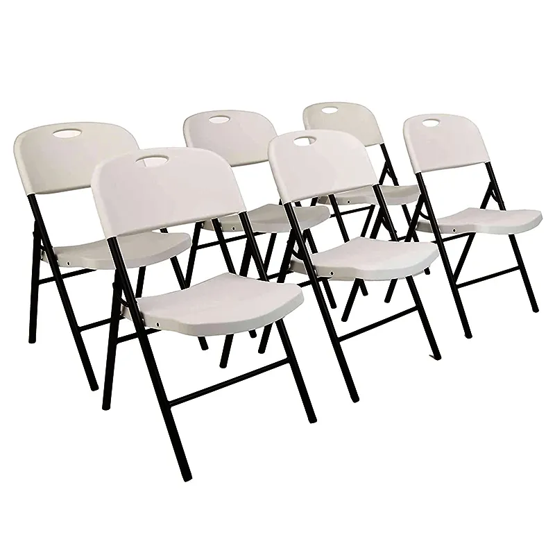 싼 도매 현대 Foldable, 쌓을수 있는 정원 의자 사건 결혼식을 위한 옥외 휴대용 백색 금속 플라스틱 접히는 의자/