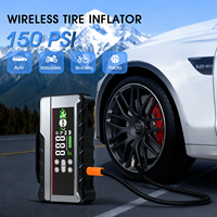 Démarreur intelligent multifonction 12V et gonfleur de pneus avec batterie 26800mAh, courant de crête 6000A pour voitures et motos, PD65W