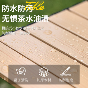 Folding <b>Table</b> And Chairs High Carbon Steel Rectangular Outdoor Picnic Barbecue 4 Seater Portable Camping Furniture - Product Image 5