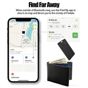 بطارية قابلة للشحن لاسلكيًا تعمل لمدة 3-6 أشهر لكل مرة، بطاقة تتبع GPS لنظام iOS مع خاصية العثور على الأجهزة |   بطاقة ذكية مضادة للضياع - Product Image 3