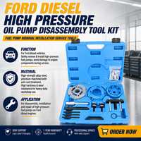 Kit d'outils de démontage de pompe à huile haute pression Ford Diesel, outils de service pour l'installation et le retrait de la pompe à carburant