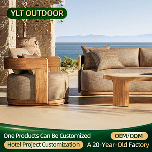 Mobilier d'extérieur Europe du Nord Villa Garden Sofa Sofa Fabricant de canapés en bois de <span class=keywords><strong>teck</strong></span> imperméable - Product Image 1