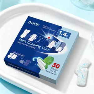 DHOP Aide à arrêter de fumer, chewing-gum sans sucre, aide à contrôler les envies et à rafraîchir l'haleine - Product Image 2