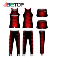 Dernière conception personnalisée du logo de votre propre équipe Uniformes de pom-pom girl pour hommes Justaucorps de gymnastique Combinaisons de performance