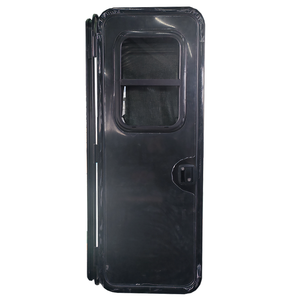 Puertas para Autocaravanas de Estilo Moderno con Ventana Corredera, Perfil de Aluminio, Puertas de Entrada Estilo Americano para Autocaravanas y Campers, 620x1800mm - Product Image 1