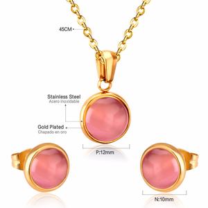 Conjunto de Joyería Nupcial Clásico, Collar de Piedras Preciosas Chapado en Oro de 18K, Collar Elegante de Cuarzo Transparente con Piedra Natural - Product Image 6