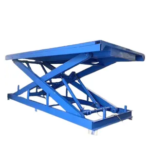 Manual or electric cargo hydraulic stationary platform scissor lift for sale