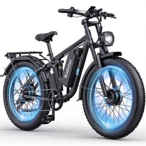 Vélo tout-terrain électrique Ridstar E26Pro 2000W 48V à double moteur, batterie lithium, pneus larges, E Q20 Fat Tire Bike US - Product Image 1