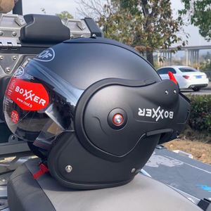 <span class=keywords><strong>Casco</strong></span> de Motocicleta Integral Abatible Estilo <span class=keywords><strong>Alien</strong></span> para Hombre y Mujer, <span class=keywords><strong>Casco</strong></span> de Conducción Modular Negro Mate - Product Image 3