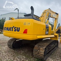 Excavatrice sur chenilles Komatsu PC220 d'occasion, prête à l'emploi, vente chaude, machine d'origine, modèle 2025, moteur, pompe, boîte de vitesses, roulement inclus