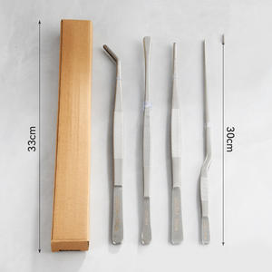 Pinzas de Cocina con Puntas de Precisión, Acero Inoxidable 430, Pinzas Profesionales para Chef, Utensilios de Cocina para Servir y Emplatar en Barbacoas - Product Image 1