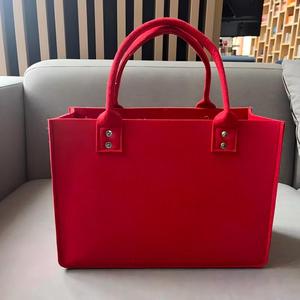 Promotional Customized Logo Fashion Recycled Custom Felt Tote <b>Bag</b> for Shopping Grocery Advertising <b>Gift</b> - Product Image 2