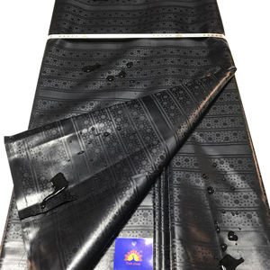 ชุดเดรสวัสดุผ้าปักลายลูกไม้ฝรั่งเศสผ้า Bazin Riche สไตล์แอฟริกันมาใหม่สำหรับผู้ชายหรือผู้หญิง - Product Image 2