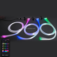 Moteur d'éclairage LED à fibre optique 12V APP Mini Dreamcolor, 15 LED, effet de météore scintillant et défilant pour plafond de voiture Starlight