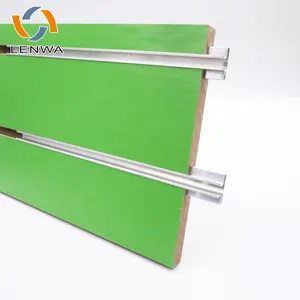 LENWA alüminyum üreticisi asılı paneller için alüminyum Metal Slatwall ekler sergi duvarı Insert şeritler
