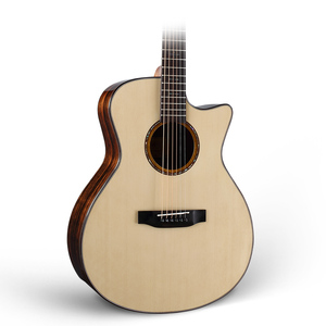 LK-D006ไม้กีต้าร์อะคูสติกโก้เก๋ร่างกายไม้เนื้อแข็งกำหนดเอง - Product Image 5