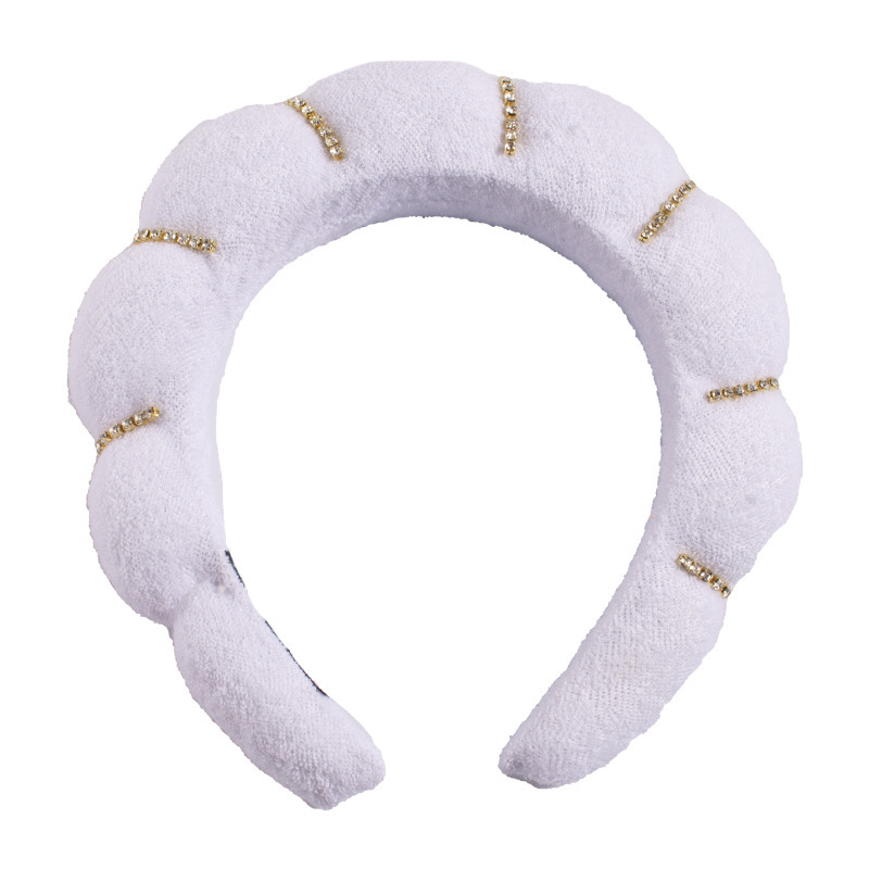 Bandeau pour cheveux blanc brillant