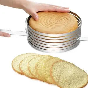 24-30cm adjustable cake ring round mousse ring stainless steel cake cutter leveler cake slicer