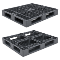 Paleta de Plástico de Moldeo por Inyección de Alta Resistencia Personalizada, Apilable para Almacenamiento Industrial y Logística, Modelo PL72 OEM/ODM