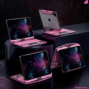 Funda con Teclado Mágico Retroiluminado y Trackpad Ifacemall al por Mayor Estilo Ultra Neón Y2K para <span class=keywords><strong>iPad</strong></span> 10.ª Gen <span class=keywords><strong>2022</strong></span> <span class=keywords><strong>iPad</strong></span> A16 2025 de 11 Pulgadas - Product Image 2