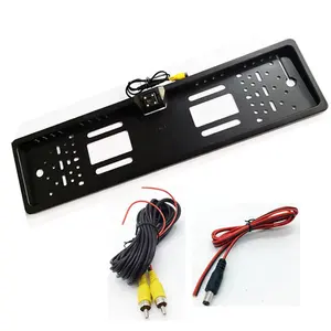 New Arrival European Car License Plate Frame Auto Reverse Backup Rear View Camera 4LED Universal CCD Night Vision