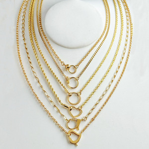 Collier en or italien personnalisable LUMINA Jewelry, or pur 18 carats, charme, collier tendance, or véritable Au750, collier de luxe - Product Image 1