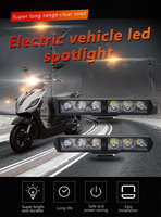 6 LED motosiklet far Spot ışıkları yardımcı yüksek parlaklık lamba elektrikli araç scooter motosiklet modifiye ampuller