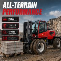 Forklift Medan Berat China 4x4 Diesel Off-road Harga Forklift Penggerak 4 Roda Penggunaan Luar Ruangan Portabel 6 Ton Forklift Medan Baru