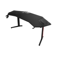 Table de jeu RGB LED personnalisée de 180 cm, noire, pour PC et e-sport, extensible, en métal de haute qualité et fibre de carbone, vente en gros d'usine