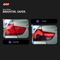 Feux arrière LKS pour BMW Série 3 E90 2009 2010 2011 2012 – Amélioration des feux arrière, clignotants LED, feux de position et indicateurs
