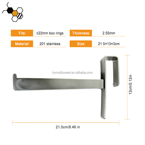 Outil <span class=keywords><strong>d</strong></span>'apiculture en acier inoxydable 201, support de cadre de ruche, support de cadre <span class=keywords><strong>d</strong></span>'<span class=keywords><strong>abeille</strong></span>, <span class=keywords><strong>plaque</strong></span> de 2,55 mm <span class=keywords><strong>d</strong></span>'épaisseur avec crochet anti-chute - Product Image 4