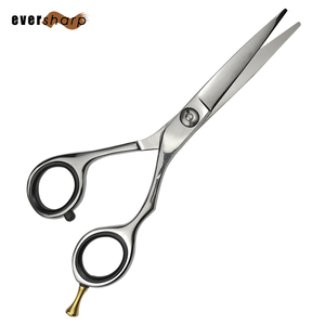 Tijeras rectas de corte de pelo para diestros de gama alta, calidad de barbería con hoja de mango de acero inoxidable, herramienta de belleza de punta afilada - Product Image 3