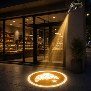 High Lumen Commercial Outdoor Advertising Logo Gobo Projection <b>Light</b> With Imported <b>LED</b> Beads and Fan Cooling for Event - Product Image 3