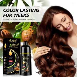 Champú Colorante para el Cabello MOKERU con Arroz Negro y Aceite de Argán, Tinte Natural Permanente 3 en 1, <span class=keywords><strong>Sin</strong></span> Amoníaco, <span class=keywords><strong>Cubre</strong></span> <span class=keywords><strong>Canas</strong></span>, 500 ml - Product Image 6
