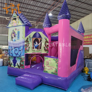 สไลเดอร์เป่าลมแบบสไลเดอร์เป่าลมสำหรับเด็กผู้หญิงบ้านเด้งเจ้าหญิงเชิงพาณิชย์ - Product Image 3