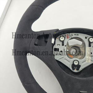 Volante Deportivo de Alta Calidad en Alcántara con Franja Azul para BMW Serie 3 E90 E91 E92 E93 - Product Image 2