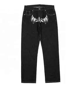 Jeans pour hommes et femmes, Design personnalisé imprimé droit ample grande taille, tendance Ins Flare Y2K Jeans pour hommes