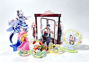 Nuohui Anime Cartoon Figure Impact Double-Sided Printing Clear Custom Acrylic Stand Model Plate Desk Plastic <b>Sign</b> for Fans Gifts - Product Image 2